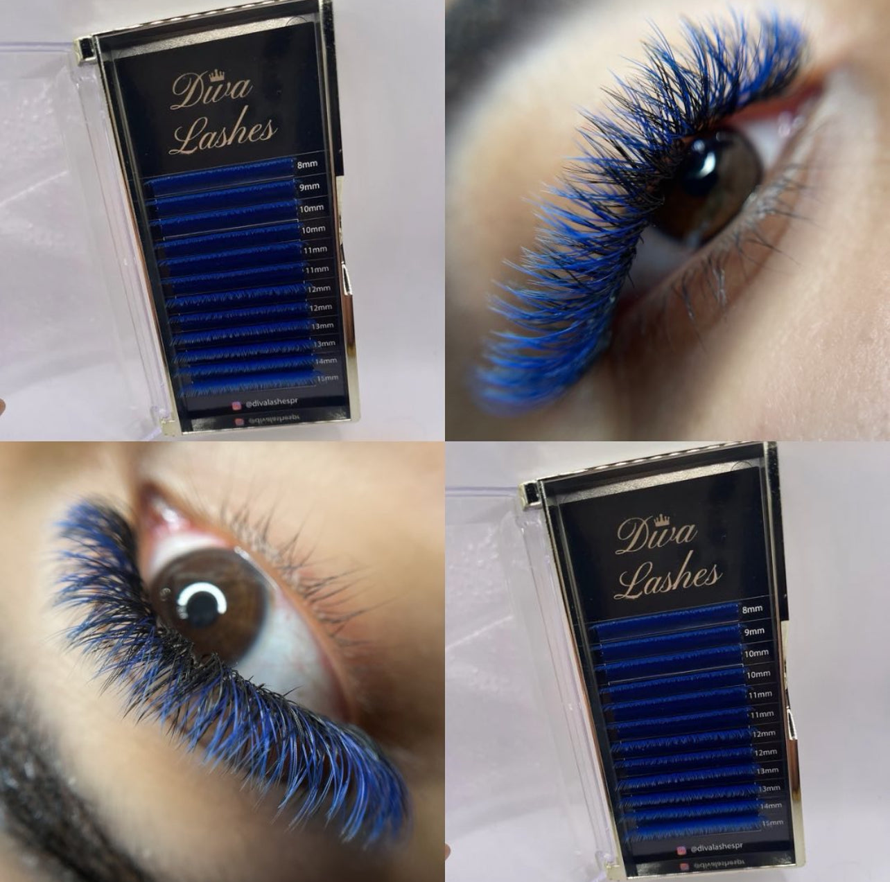 Pestañas YY Azul